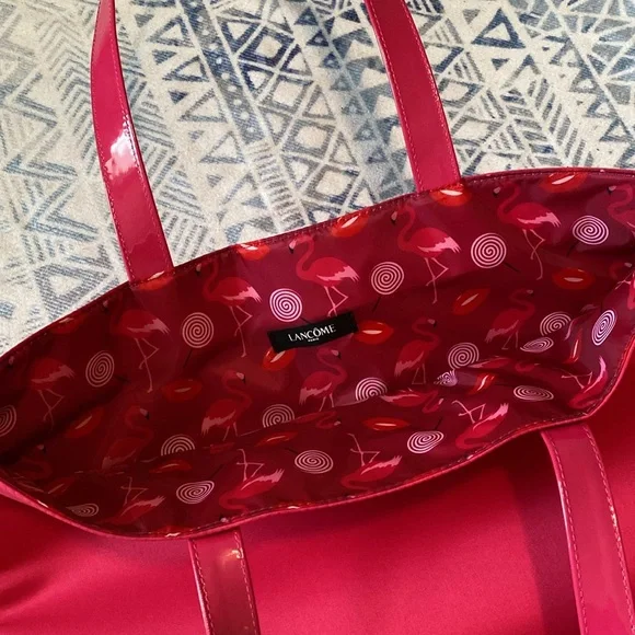 Lancôme Red & Pink Shoulder Tote - Picture 5 of 8